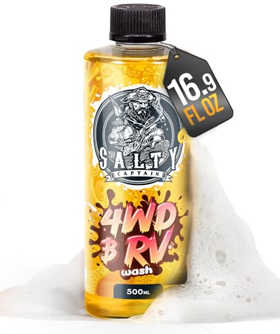 Salty Captain 4WD & RV Wash Detergent – Foaming Car Wash Soap for Foam Cannons, Foam Guns or Bucket Washes – Lab Tested Cleaner for Vehicles with Anti-Rust Protection & Safe on All Surfaces Formula
