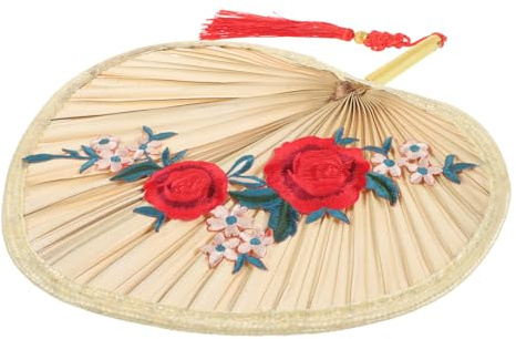 EPIGEIST Handmade Palm Leaf Fan Chinese Style Hand Fan for Boys and Girls Handwoven Decorative