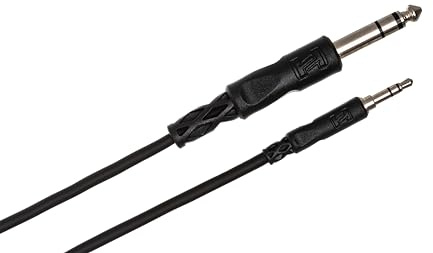 Hosa CMS-103 3.5 mm TRS to 1/4 Inch TRS Stereo Interconnect Cable, 3 Feet
