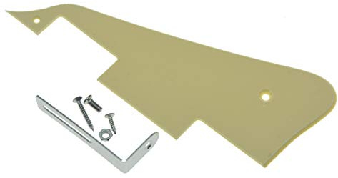 Kaish singolo crema 1 ply LP chitarra Pickguard con Chrome staffa per Epiphone Les Paul