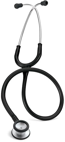 3M Littmann Stethoscope, Classic II Pediatric, Black Tube, Stainless Steel Chestpiece, 28 inch, 2113