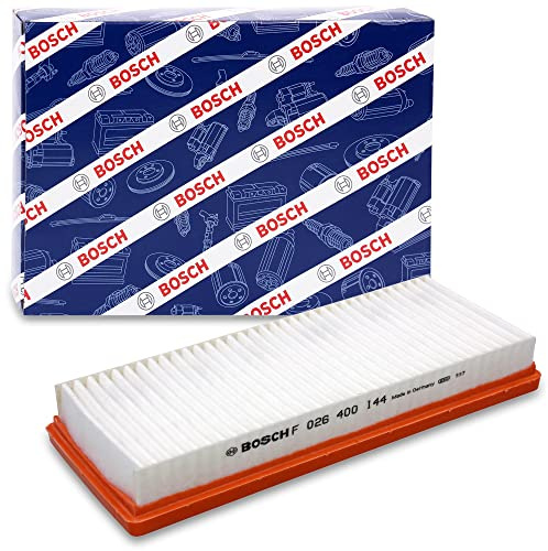 Bosch Filtro Aria per Auto S0144 - Trattiene le particelle solide all'esterno della presa d'aria - Resistente all'umidità ed altamente resistente alla trazione