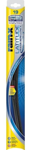 Rain-X 5079276-2 Latitude 2-In-1 Water Repellent Wiper Blades, 19 Inch Windshield Wipers (Pack Of 1), Automotive Replacement Windshield Wiper Blades With Patented Rain-X Water Repellency Formula