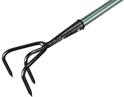 Faithfull Essentials 3 Prong Cultivator, Carbon Steel Garden Tool for Loosening Soil – 142cm Length