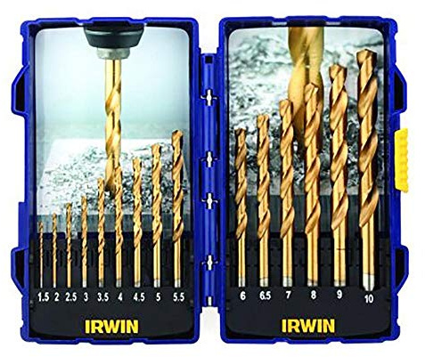 HSS Titanium Metal Drill Bit Set, 15 Piece