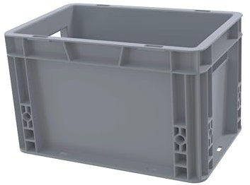 Solent Plastics Recycled Plastic ECO Euro Plastic Stacking Industrial Storage Containers Boxes Crates! (7 Litre - 30 x 20 x 19cm)