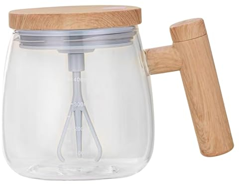 Hperu 13.5Oz Self Stirring Mug with Lid Self Stirring Mug Electric High Speed Mixing Cup Self Stirring Coffee Mug with Lid Battery Powered Travel Mug Stirring Cup,Self Stirring Coffee Mug