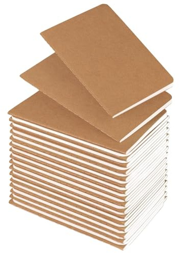 YBCPACK Kraftanteckningsbok A6 Dotted, set med 30 anteckningsböcker, liten prickad anteckningsbok med 60 sidor (30 ark), prickat anteckningsblock för kontor, skola och resor (10 x 14 cm)