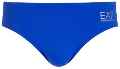 Emporio Armani EA7 Costume da Bagno a Slip da Uomo, 7M000500 (IT, Testo, L, Regular, Regular, Azzurro)