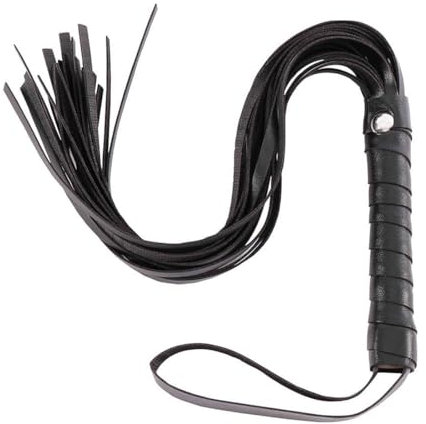 Frustino Nero, Frusta in Pelle PU per Flogger in Sella, Frusta Erotica Accessori per Giocattoli Sculacciati, per Sesso Giocattoli per Adulti per Coppie Giochi di Ruolo BDSM, Nero