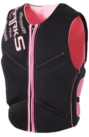 Swim Jacket - Vuxen neopren flytväst Lätt anti-kollision stor flytkraft simväst for fiske, båtliv, snorkling(Rosa,M)