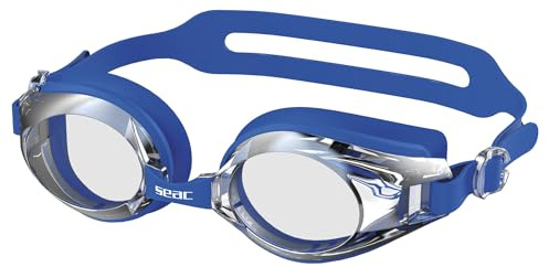 SEAC OPTI – Gafas de Natación con Lentes Ajustadas e Intercambiables (-1.5 a -6.5) | Antivaho, Antiarañazos, Silicona Ergonómica | Visión Clara para Técnica y Entrenamiento en Piscina