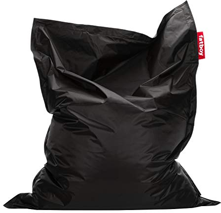 Sitzsack xxl mit Füllung Fatboy Original Nylon - Erwachsene - Sitzsack Kinder - Gaming Sitzsacks - Bean Bag Chair - XXL - 180 x 140 cm - Schwarz