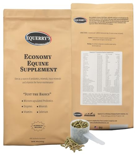 Equerry's Economy Equine Supplement - Horse Probiotics | Supplement for Horses | Horse Vitamins and Minerals Supplement with Enzymes and Selenium,20lb