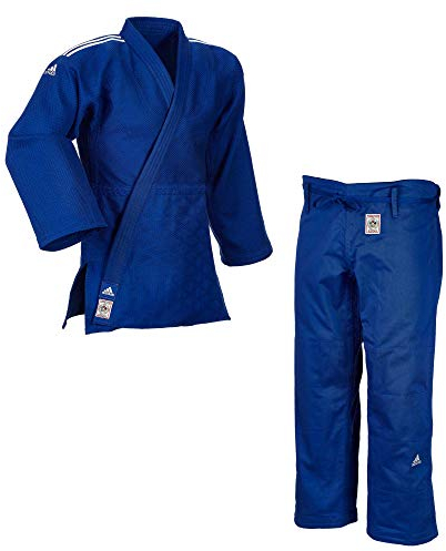 adidas Champion II IJF Judogi blau Kampfsport Judo-Anzug (155 cm)