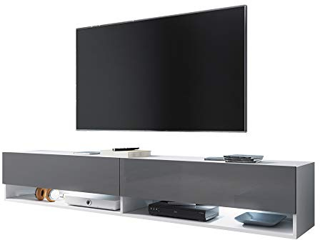 Selsey WANDER - Floating TV Stand with LED/Minimalist TV Cabinet / 100 cm