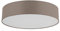EGLO connect LED Deckenleuchte Romao-C, 1 flammige Deckenlampe aus Stahl, Textil und Kunststoff in Weiß, Taupe, mit Fernbedienung, Farbtemperaturwechsel (warm, neutral, kalt), RGB, dimmbar, Ø 57 cm
