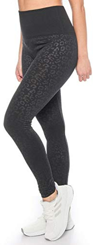 Kendindza Damsportleggings hög midja mage bort, Svart | Leo, XXL
