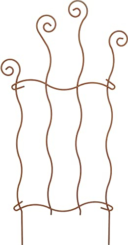 KOTARBAU® Beetzaun aus Stahl mit Dekoration Beeteinfassung für den Garten Schnecke I Ecorost Gartenzaun Beetbegrenzung