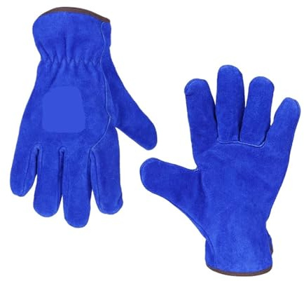 TIEOAXFT 1 Paio di Guanti da Saldatore ignifughi Guanti di Sicurezza da Lavoro Anti-Calore Resistenti all'Usura for la Saldatura di Utensili manuali in Metallo