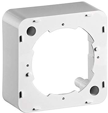Goobay 67042 SAT Aufputzrahmen Antennensteckdose / Antennenkabel Anschluss TV Dose / SAT Steckdose für Kabelfernsehen / Kabelanschlussdose / Multimediadose Gehäuse