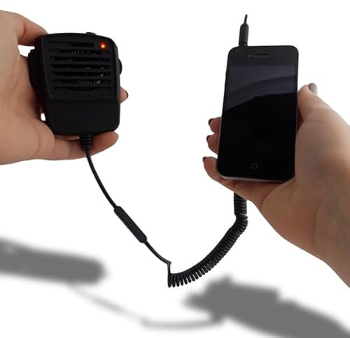 CB radio headset for smartphone Black