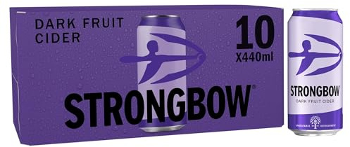 Strongbow Dark Fruit Cider Cans, 10 x 440ml