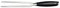 Equilibrium by Rockingham Forge 16 cm Carving Fork with German Stainless Steel Blade and Black Handle