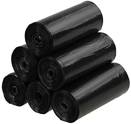 Qshape Negra 40 Litros Bolsas de Basura Sacos Basura, 150 Bolsas