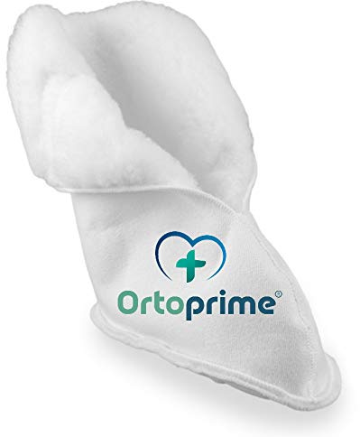 OrtoPrime BOTA Antiescaras Pie DERECHO - Botín Talonera Antiescaras Prevención Úlceras - Bota Postoperatorio Suave - Talla UNIVERSAL Adaptable - Cojín Antiescaras para Pies
