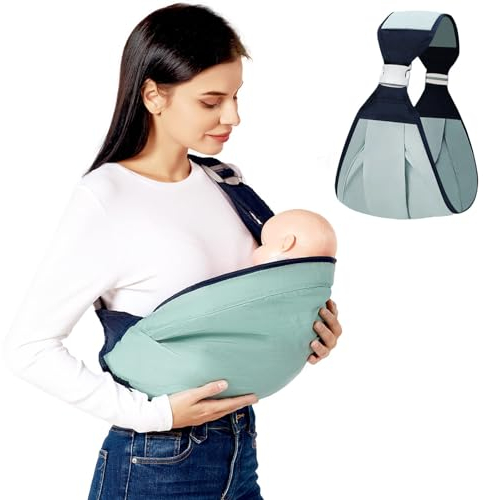 Goorder Marsupi Portabebè Regolabili, Fascia Porta Bebe Ergonomica su una Spalla Fascia Portabebè Mezza Avvolta per Risparmiare Lavoro per Neonati e Bambini Piccoli da 0 a 36 Mesi - Fino a 20 kg