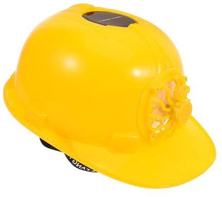 PRETYZOOM Ventilatore Solare da Esterno Cappello di Sicurezza Protezione UV per Caschi Rigidi da Edilizia Raffreddamento Solare per Operai