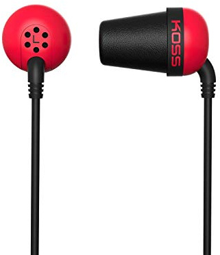 Koss The Plug The Plug In-Ear Headphones, Red