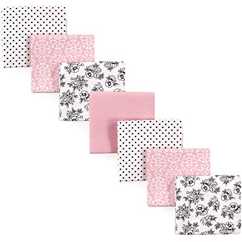 Hudson Baby Unisex Baby Cotton Flannel Receiving Blankets Bundle, Toile, One Size