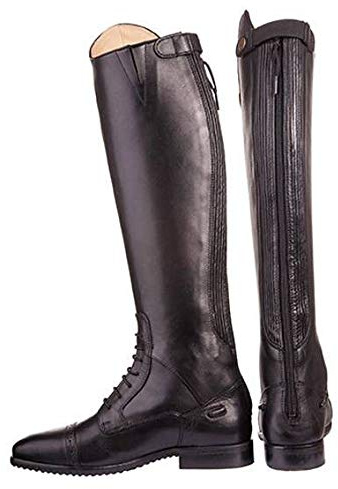 HKM Valencia 4057052092138 - Pantaloni da equitazione per bambini, lunghezza standard/eng9100 nero, 35, 35, 4057052092138