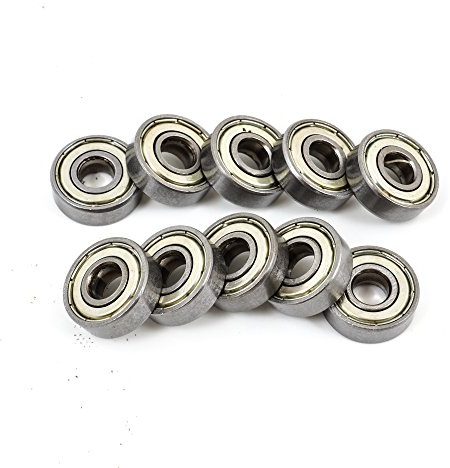 608ZZ ABEC-5 Double Metal Skateboard scooter roller blade ball wheels bearings 8mm set 10pcs