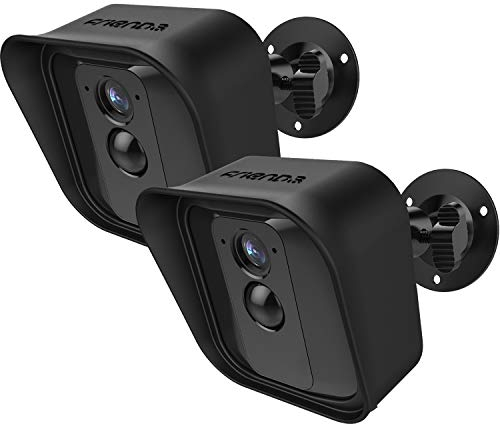 Frienda Blink XT Camera Wall Mount Bracket, Weather Proof 360 Degree Protective Adjustable Mount Bracket and Silicone Skin Cover for Blink XT Indoor/Outdoor Security Camera (2, Black)