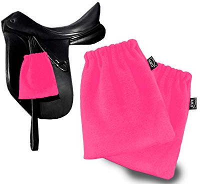 AIKO Steigbügelschoner Steigbügelschützer Steigbügelschutzhülle Steigbügelhülle, Fleece 1 Paar (pink)