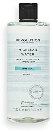 Revolution Beauty London Skincare, Aloe Vera Gentle, Micellar Water, Makeup Remover, 400ml