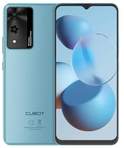 CUBOT A10 - Smartphone de 6.6 HD+ de 90Hz, 4GB y 128GB, Cámara 48MP, Batería 5100mAh, Android 14, Procesador OctaCore, Color Azul