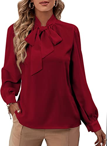 Rooscier Camicia Soft Suave da Donna, rosso vibo, S