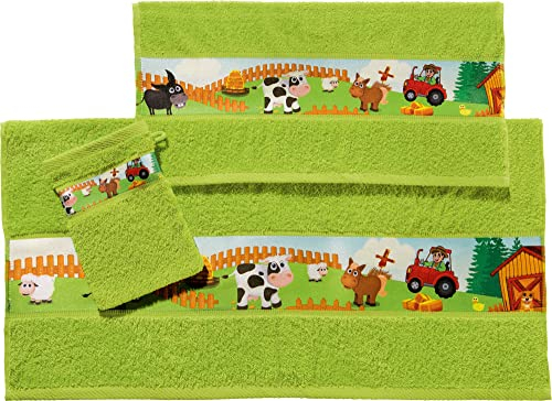 Erwin Müller Frottier-Set 3-TLG. Walk-Frottier grün
