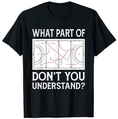 Lustige Hockeybekleidung für Herren, Hockey, Vater, Trainer, Mädchen, Spieler T-Shirt