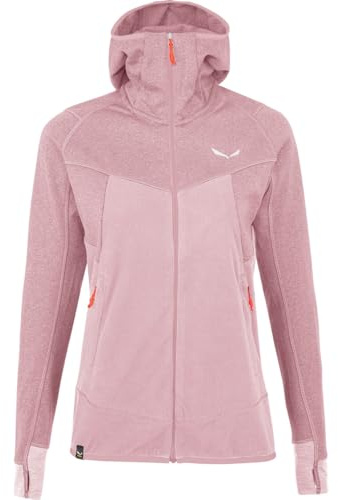 Salewa Damen Puez Hybrid Polarlite Hooded Fleece Women Jacke, ZEPHYR MELANGE, M EU