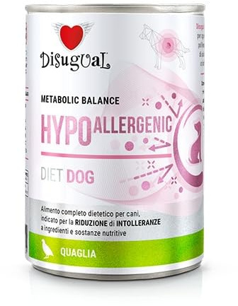 Dissugual Nourriture humide pour chiens Hypoallergenic Caille 6 x 400 g