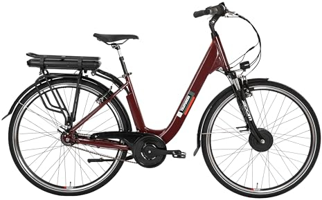 TELEFUNKEN E-Bike Damen 28 Zoll, Elektrofahrrad Frontmotor, 7-Gang Shimano Nabenschaltung, V-Bremsen - Pedelec Citybike, RC845 Multitalent
