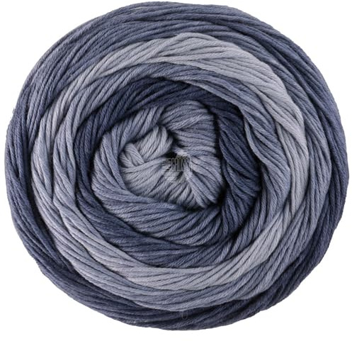LANA GROSSA Gomitolo Tono | 100% morbido cotone biologico in sobrio tono su tono sfumato in colori fruttati | Filato per maglieria a mano in 100% cotone (biologico) | 100 g lana per lavorare a maglia