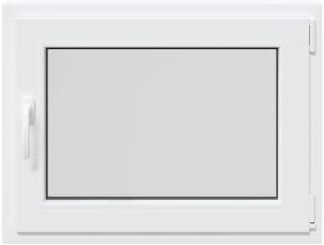 vidaXL Basement Window RISOR 80x50 cm Tilt&Turn DIN Right White
