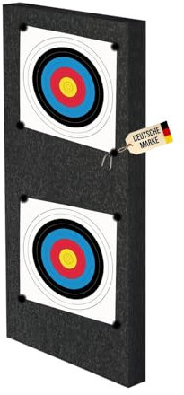 Stronghold Schaumscheibe Black - versch. Größen, Zielscheibe für Kinder, Anfängerscheibe, Profischeibe ohne Auflage für Pfeil und Bogen (80x40x10cm / 20 lbs)