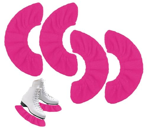Lvjkes Blade Protectors Ice Skates, 2 Pairs of 37 x 7 cm Ice Skate Blade Protectors, Wear-resistant and Non-Slip Ice Skate Protectors, Suitable for Women, Men, Children, Ice Hockey Blade Protectors